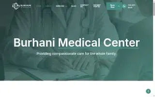 Burhani Medical Clinic website