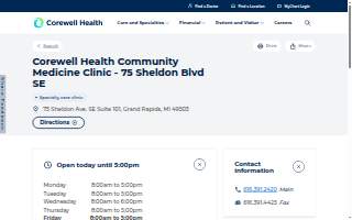Corewell Health Community Medicine Clinic - 75 Sheldon Blvd SE