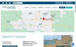 Great Lakes Bay Health Centers David R. Gamez website