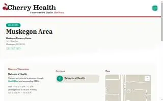 Cherry Health – Muskegon Recovery Center website