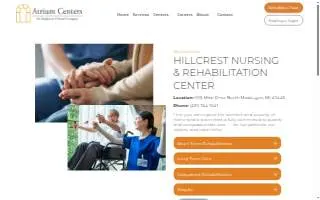 Hillcrest Nursing Center of Muskegon website