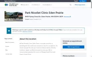 Park Nicolette Eden Prairie website