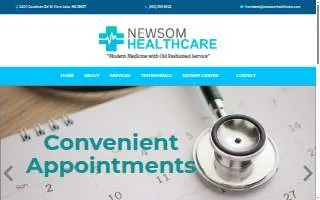 Newsom Healthcare of Desoto County, LLC website