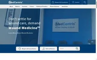 MedCentris Wound Healing Institute Gulfport website