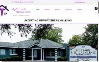 NP Family Medical Clinic website