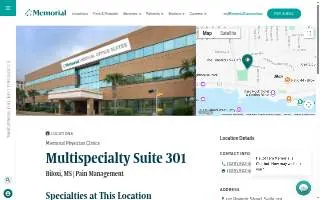Memorial Physician Clinics Multispecialty Suite 301 website