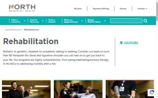 North Memorial Health Rehabilitation Therapy Clinic – Maple Grove (South) website
