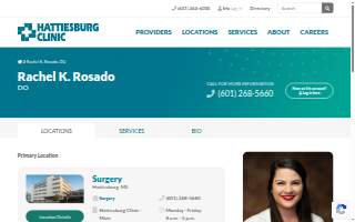 Rachel K. Rosado, DO - Hattiesburg Clinic Surgery