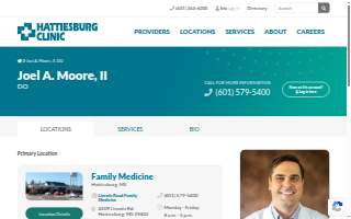 Joel A. Moore, II, DO - Hattiesburg Clinic Lincoln Road Family Medicine