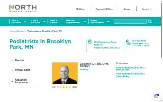 Brooklyn Park Foot Clinic website