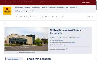 M Health Fairview Clinic - Tamarack