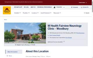 M Health Fairview Neurology Clinic - Woodbury