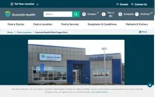 Essentia Health-West Fargo Clinic website