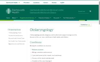 Dartmouth Hitchcock Clinics Manchester - Canton Street | Ear, Nose & Throat Specialists of Southern NH