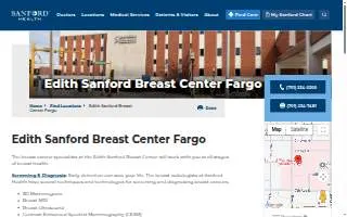 Sanford Breast Health website