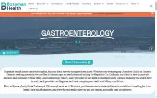 Bozeman Health Cottonwood Gastroenterology website
