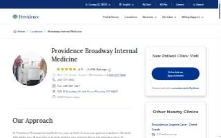 Providence Broadway Internal Medicine website