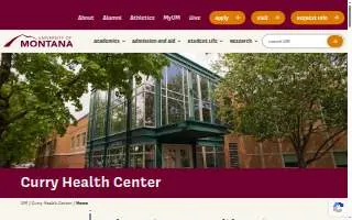 University Mt Curry Health Center website