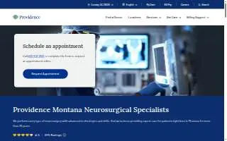 Providence Montana Neurosurgical Specialists website