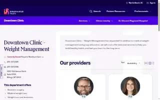 Intermountain Health Downtown Clinic - Weight Management of Billings website