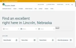 Bluestem Health - Main Clinic website