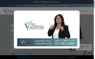 VIP Primary Healthcare Las Vegas website