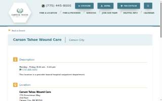 Carson Tahoe Wound Care