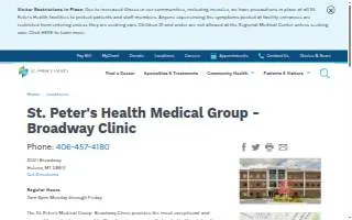 St Peters Medical Group: Burns George PHD website
