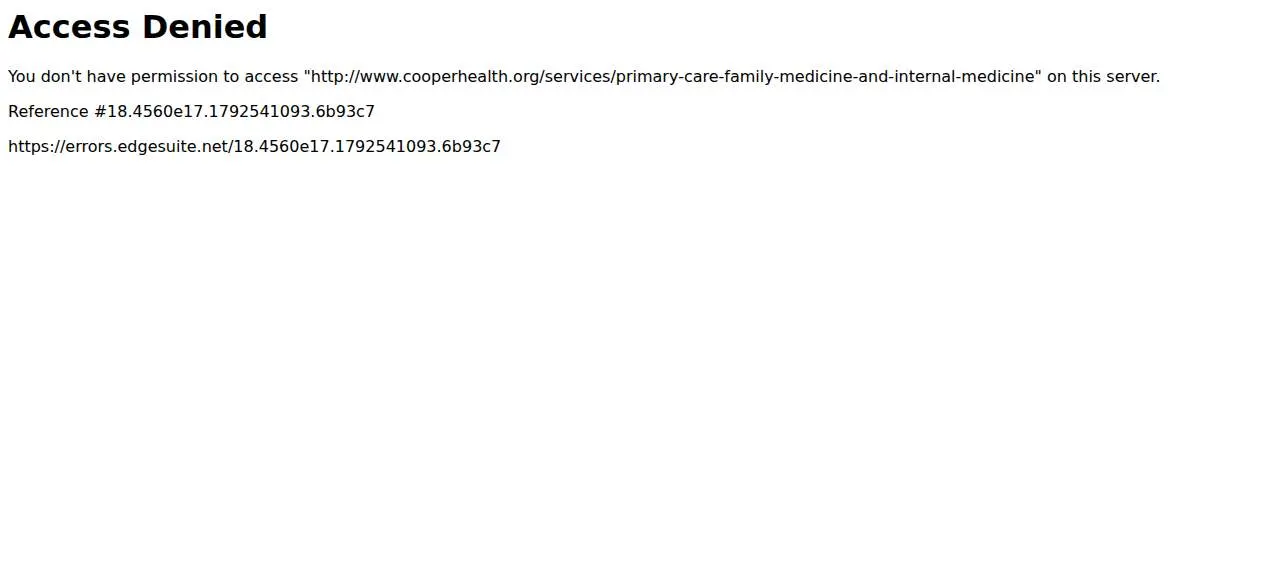Cooper Family Medicine at Cherry Hill of Cherry Hill Township website
