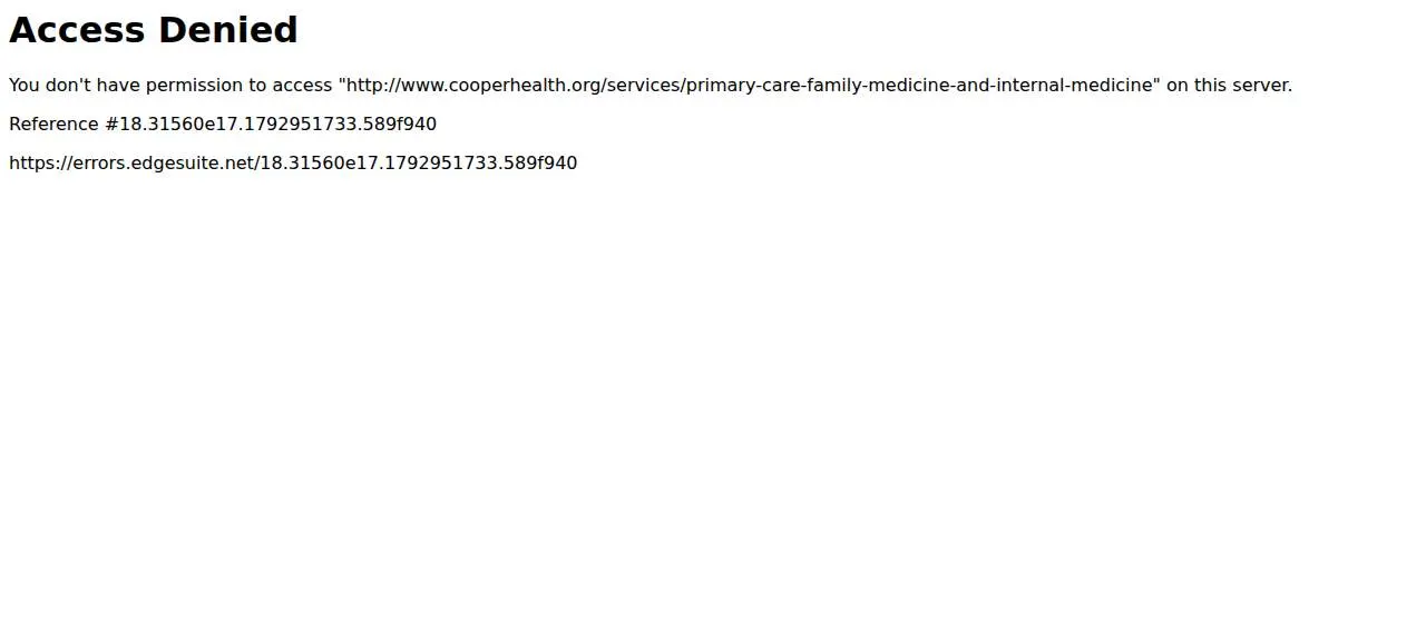 Cooper Primary Care at Cherry Hill of Cherry Hill Township website
