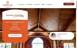 Autumn Lake Healthcare at Vineland website