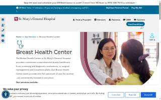 The Breast Health Center at St. Mary’s General Hospital