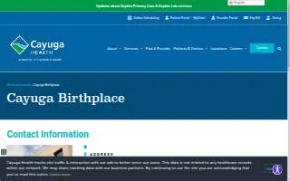 Cayuga Birthplace website