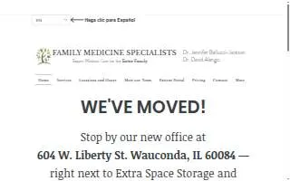 Family Medicine Specialists of Waukegan website