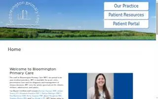 Bloomington Primary Care website