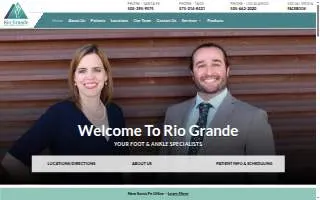 Rio Grande Foot Clinic website