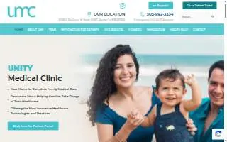 Unity Medical Clinic website