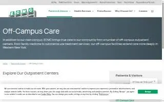 ECMC Downtown Clinical Services website