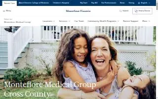 Montefiore Medical Group Cross County website