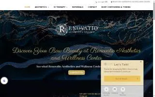 Renovatio Aesthetics and Wellness website