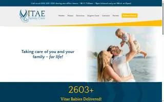 Vitae Family Care Clinic of West Des Moines website