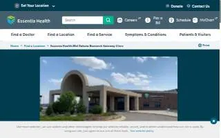 Essentia Health-Mid Dakota Bismarck Gateway Clinic website