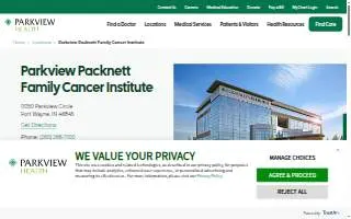 Parkview Packnett Family Cancer Institute website