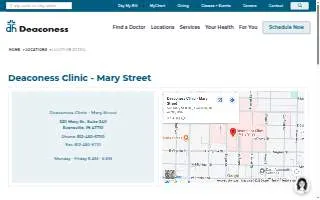 Deaconess Clinic - Mary Street website