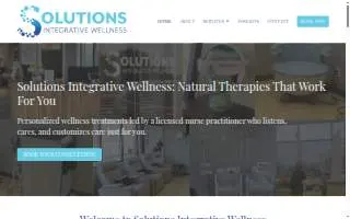 Solutions Integrative Wellness website