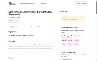 Cornerstone Family Practice and Urgent Care
