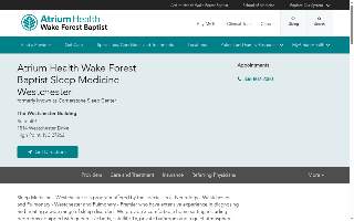 Atrium Health Wake Forest Baptist Sleep Medicine - Westchester