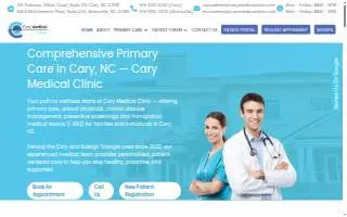 Cary Medical Clinic of Morrisville website