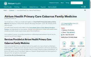 Atrium Health Primary Care Cabarrus Family Medicine