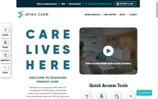 Spira Care Shawnee website